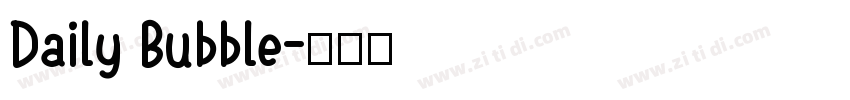 Daily Bubble字体转换